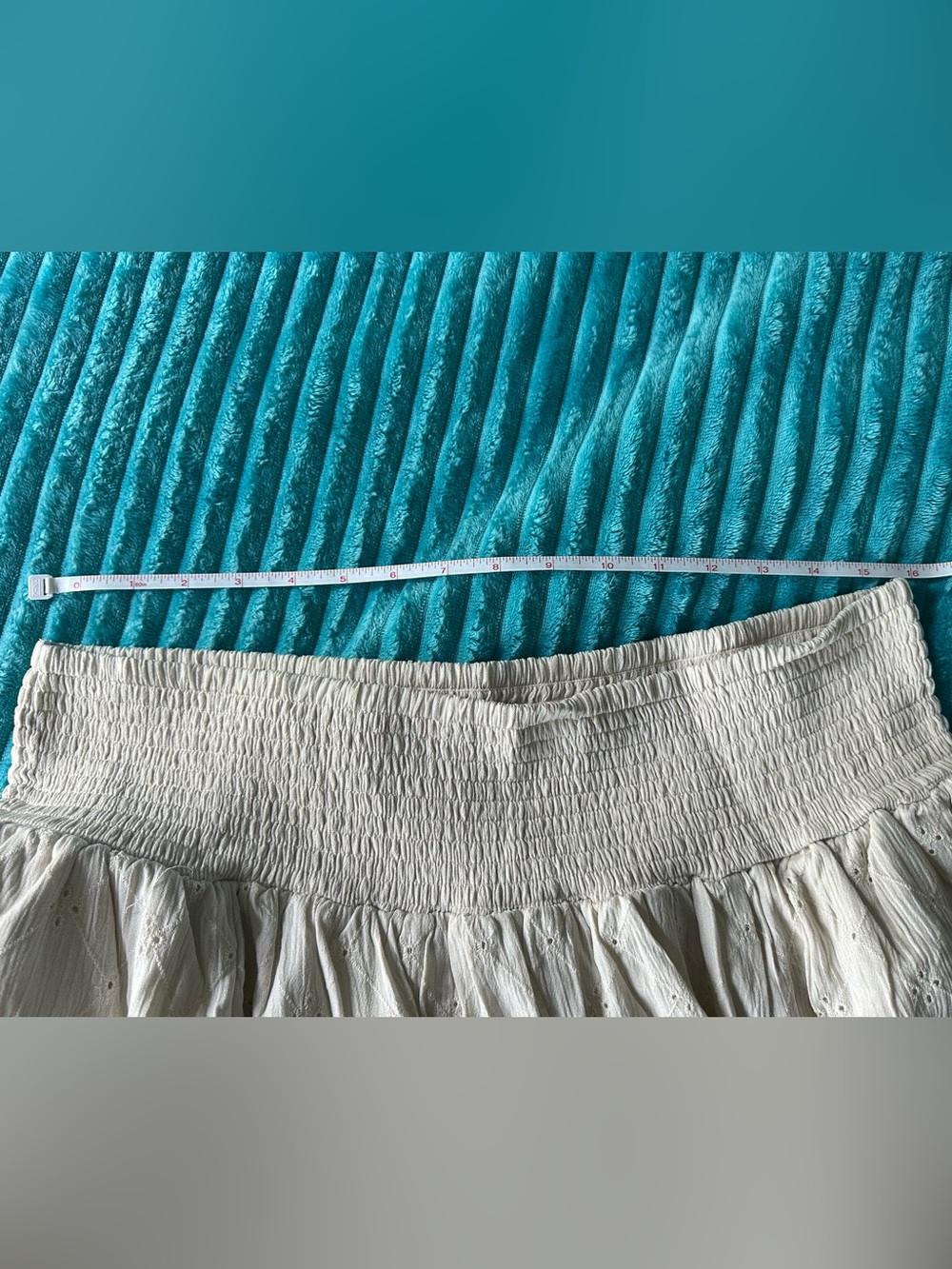 Torrid Eyelet Smocked Waist Tea-Length Skirt, size 3x - Picture 8 of 13